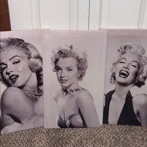 Three Marilyn Monroe canvass’s